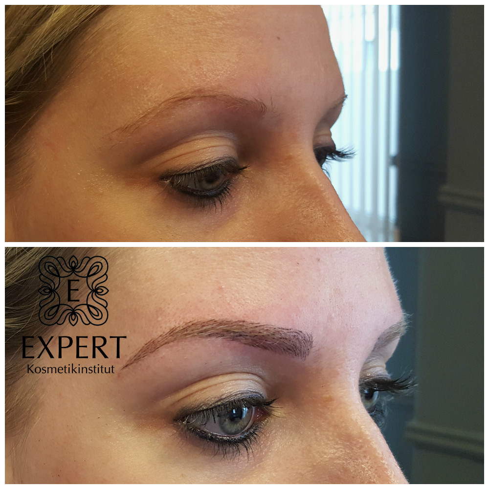 Microblading Berlin perfekte AugenbrauenHärchenzeichnung