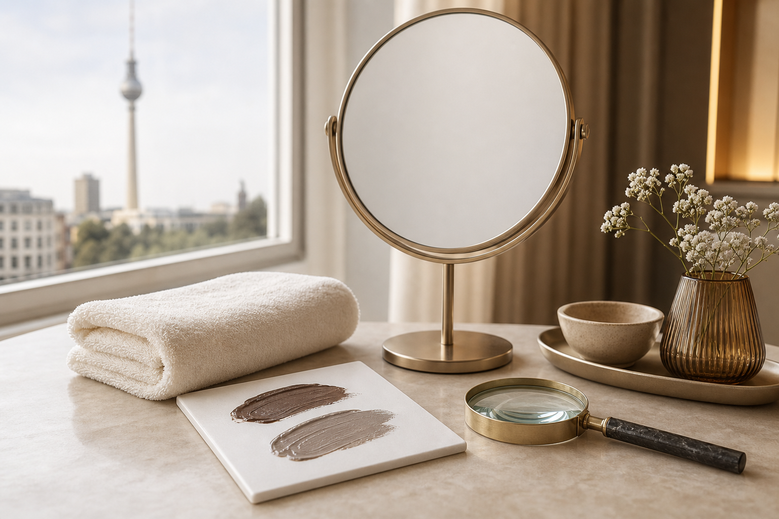Microblading bei reifer Haut und feinen Linien in einem hochwertigen Berliner Beauty-Studio
