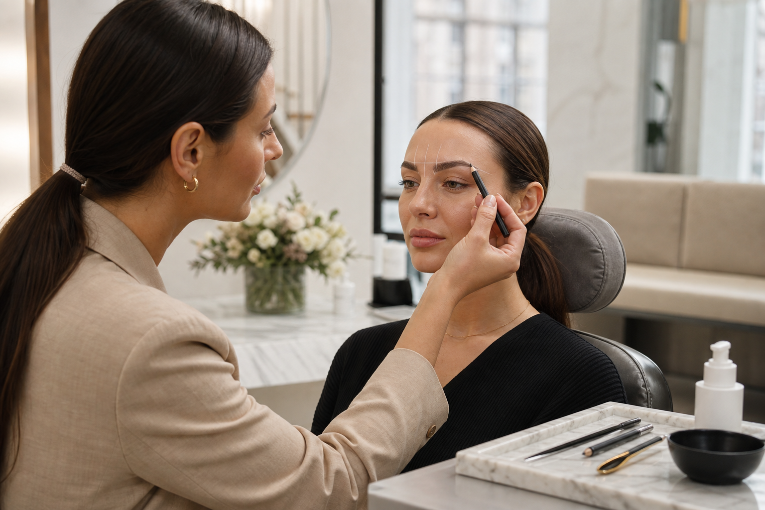 Microblading bei trockener Haut: Heilung ruhig planen