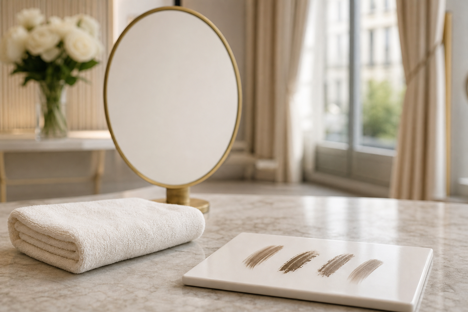 Microblading Berlin für gerade Augenbrauen die freundlicher wirken sollen