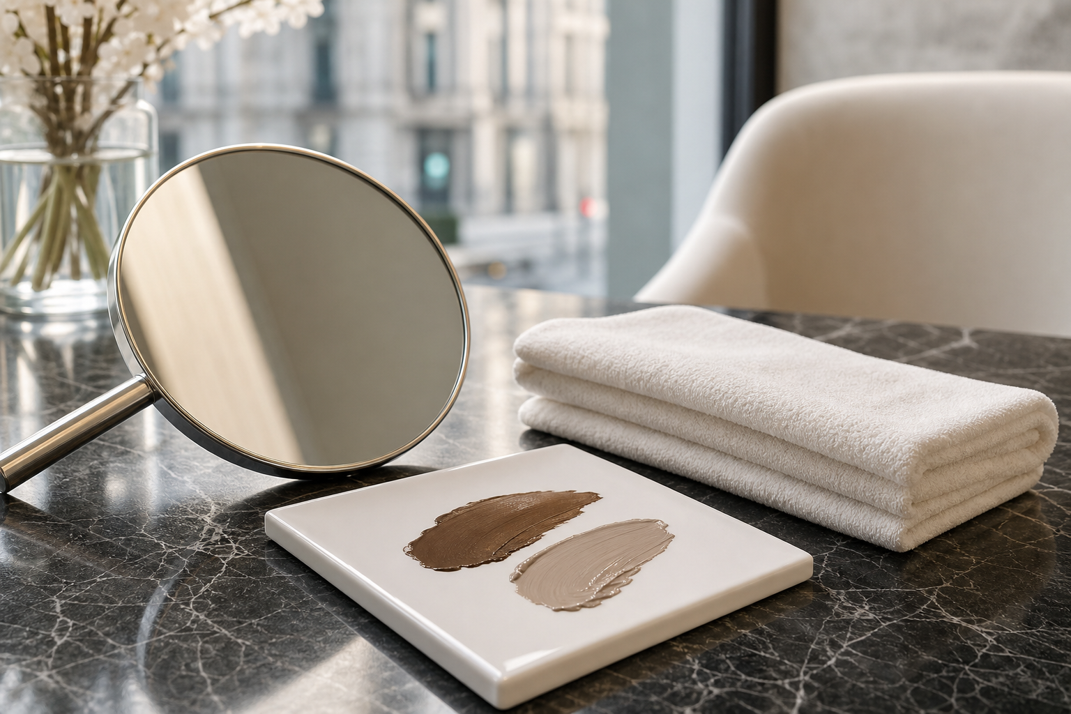 Microblading Berlin nach jahrelangem Zupfen ohne künstlichen Look – hochwertige Beratungsszene im Berliner Beauty-Studio