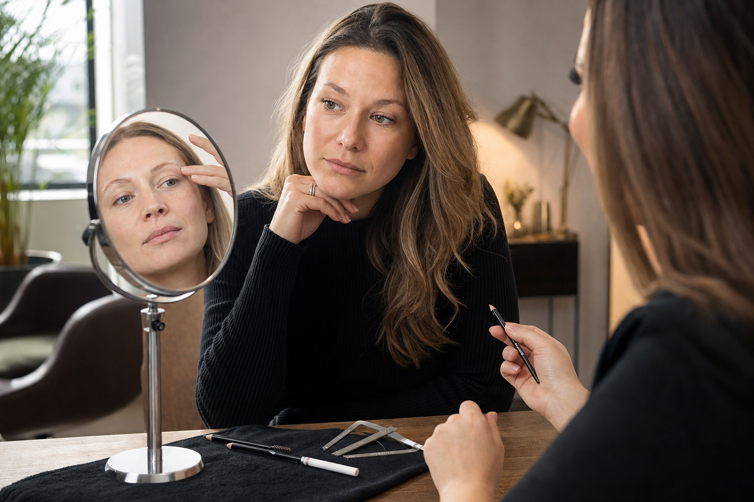 Microblading Beratung für dünne Augenbrauen in Berlin