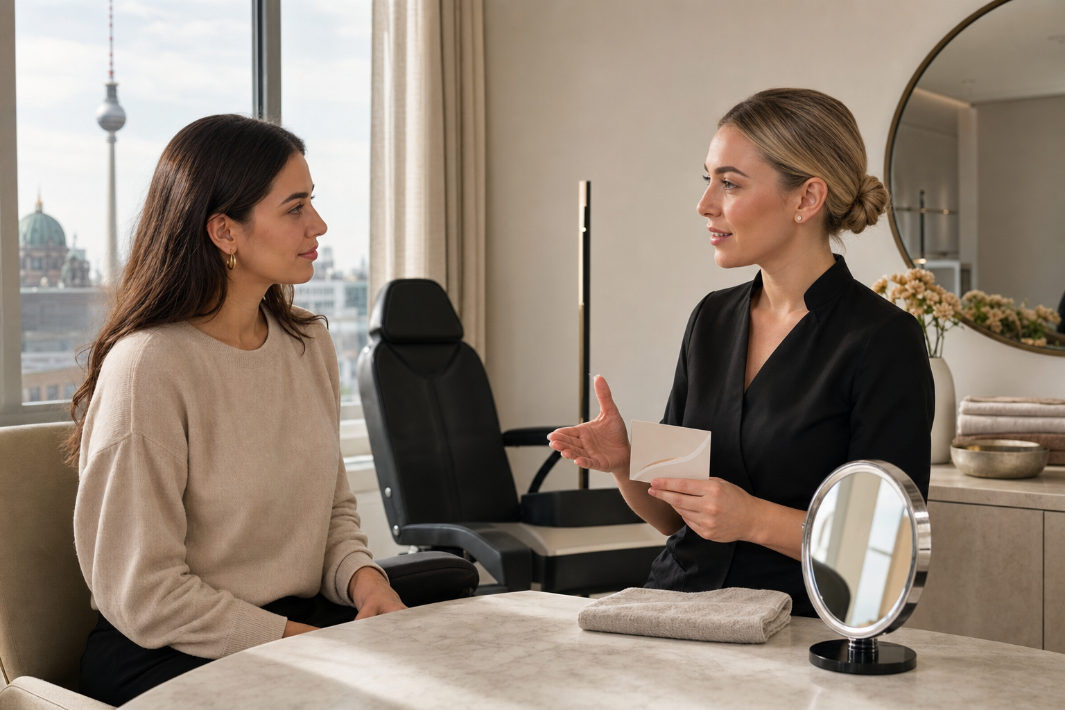 Beratung zu Sport und Sauna nach Microblading in Berlin
